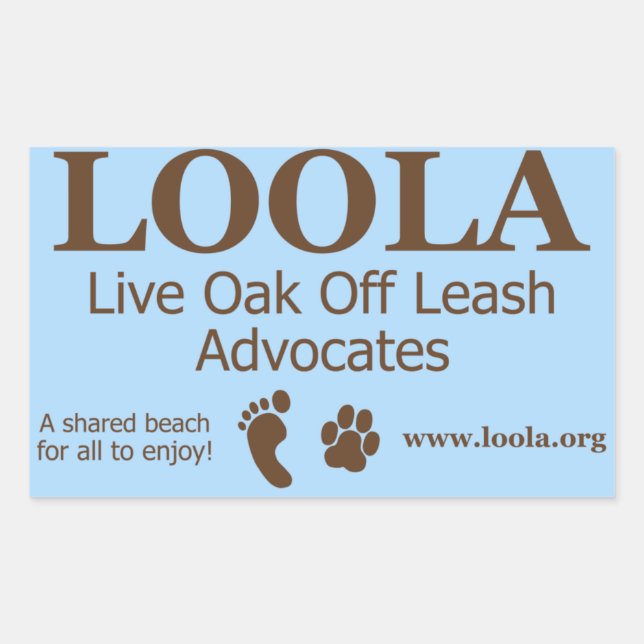Rectangle Sticker: LOOLAorg Sticker (Front)