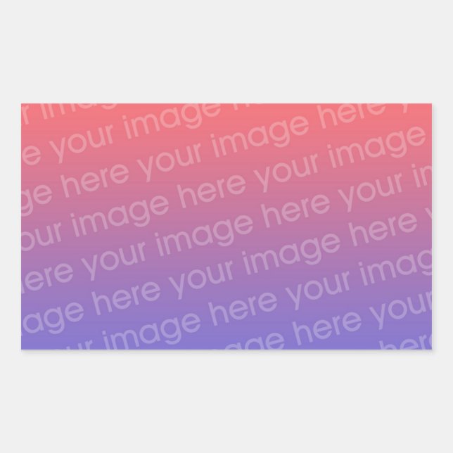 Rectangle Sticker Photo 4 By 3 (Front)
