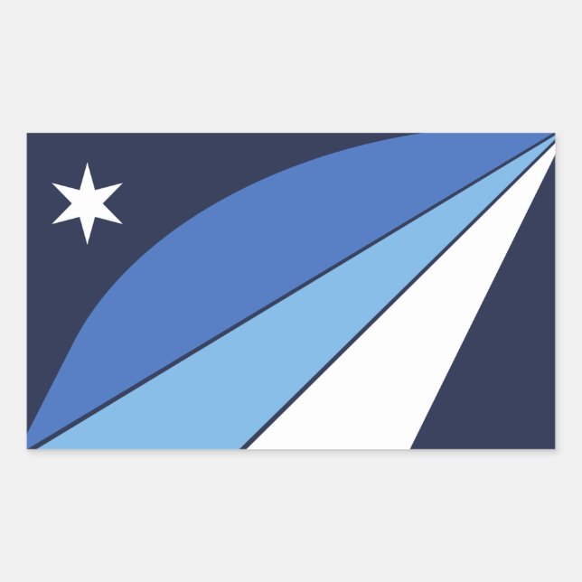 Rectangle sticker with Flag of Columbia, SC (Front)