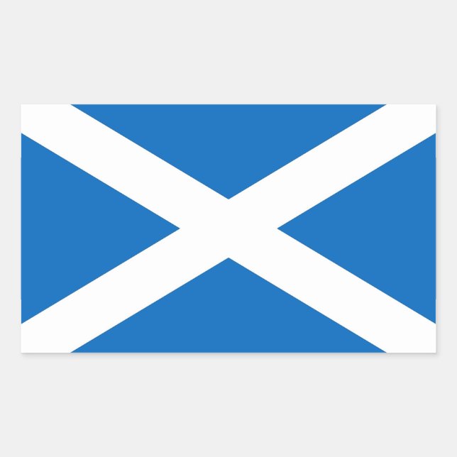 Rectangle sticker with Flag of Scotland (Front)
