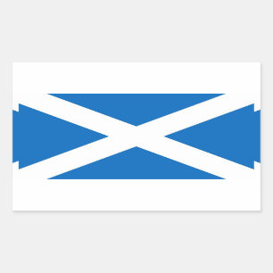 Rectangle sticker with Flag of Scotland