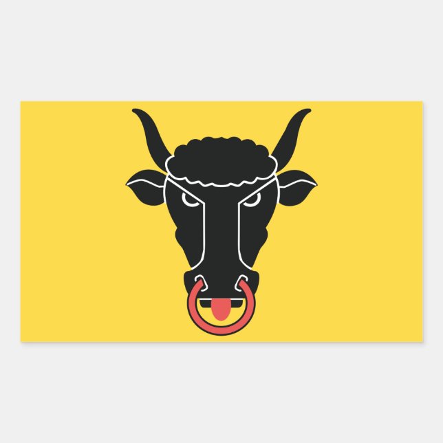 Rectangle sticker with Flag of Uri, Switzerland (Front)