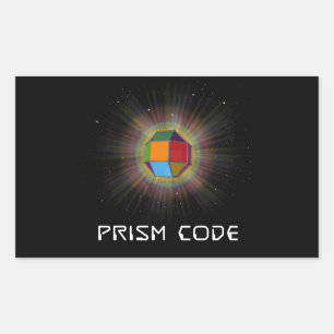 Rectangle Stickers, Glossy, 4.5 x 2.7" PRISM UFO Sticker