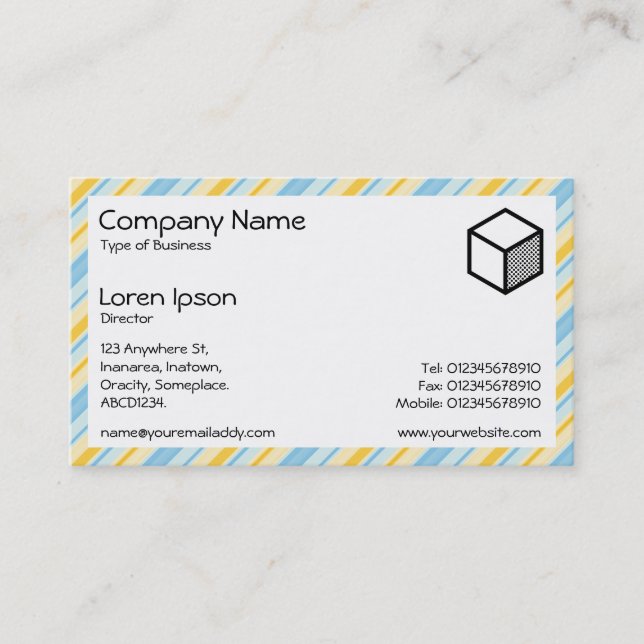 Rectangle - Stripes 310515 (03) Business Card (Front)