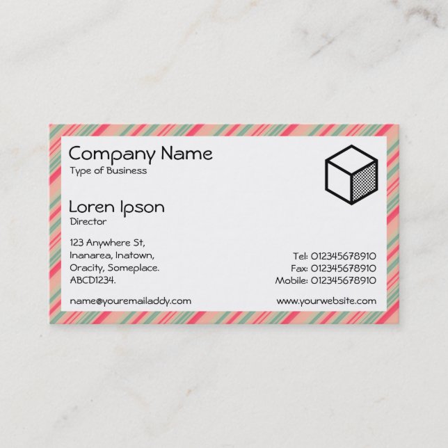 Rectangle - Stripes 310515 (06) Business Card (Front)