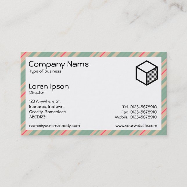 Rectangle - Stripes 310515 (07) Business Card (Front)