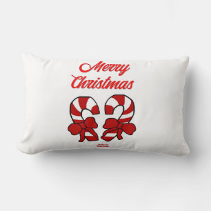 Rectangle Sucres de canne de Noël Lumbar Coussin