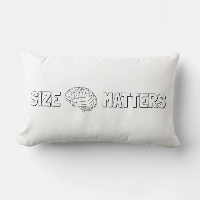Rectangle Taille, ça compte - Coussin Innuendo (Recto)