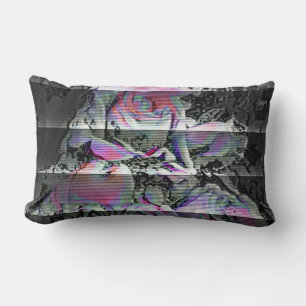 Rectangle Techno Bouquet Lumbar Coussin