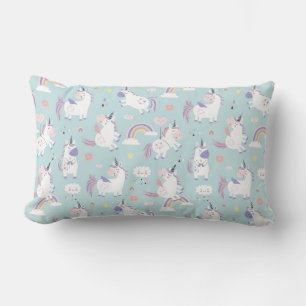 Rectangle Unicorns Lumbar Coussin