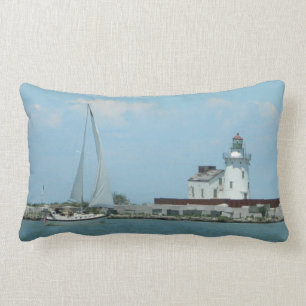 Rectangle Venez le coussin lombaire de voile loin