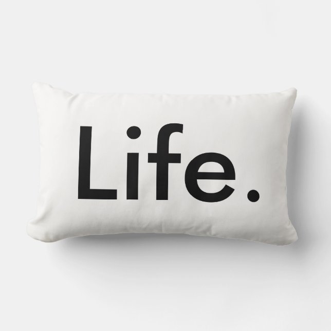 Rectangle vie chic moderne. | Coussin lombaire (Recto)
