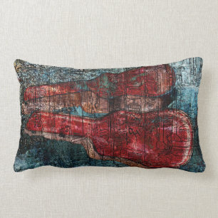 Rectangle vieux coussin de collage de caisses de guitare