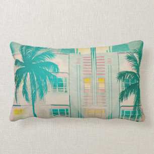 Rectangle Vintage Miami, Ocean Drive Lumbar Coussin