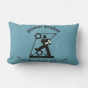 Rectangle Vintage Power Broker Lumbar Coussin