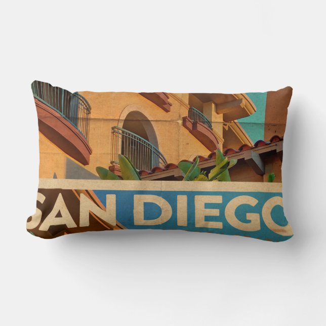 Rectangle Vintage San Diego Lumbar Coussin (Recto)