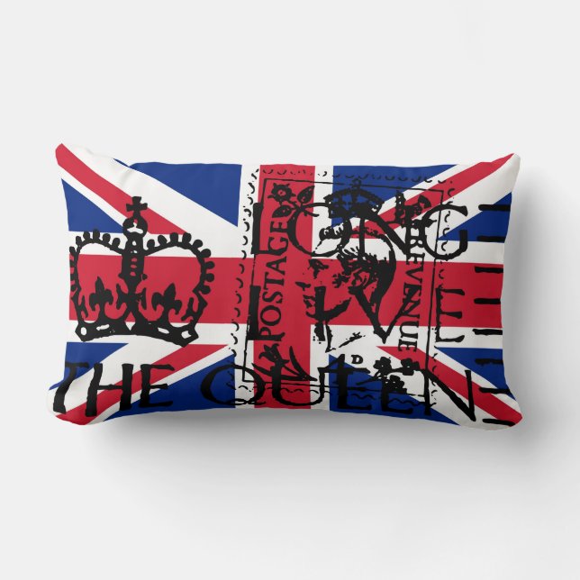 Rectangle Vivent longtemps le coussin de la Reine (Recto)
