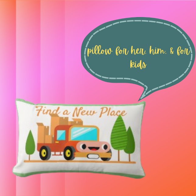 Rectangle Voiture simple Roue Petit Coussin Lumbar (Créateur téléchargé)