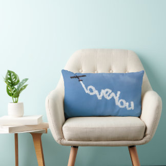 Rectangle Vous aimez Skywriting Lumbar Coussin