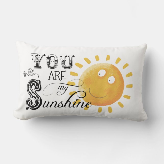 Rectangle Vous êtes mon coussin lombaire de soleil (Recto)