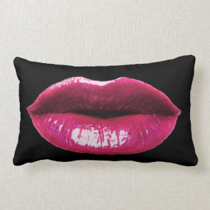 Rectangle Vrai coussin de MoJo d'Américain de lèvres
