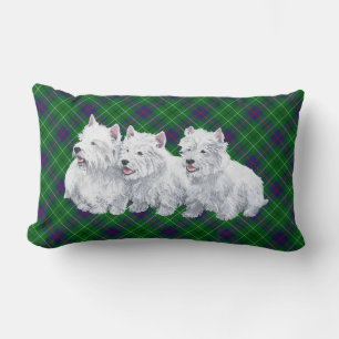 Rectangle Westie sur COUSSIN Tartan