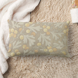 Rectangle William Morris Oak et Acorn Lumbar Coussin