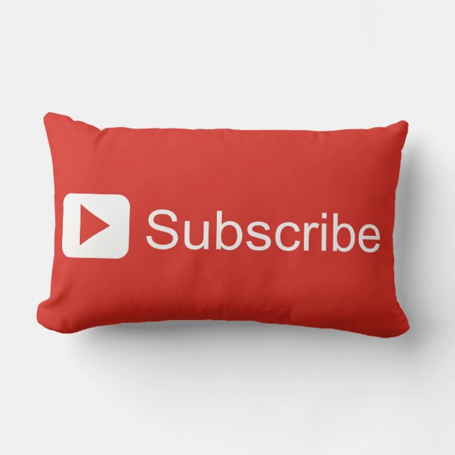 Rectangle Youtube souscrivent le coussin (Recto)