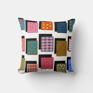 Rectangles and Shadows Throw Pillow