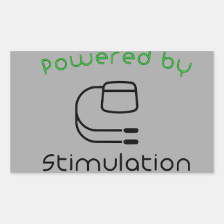 Rectangulaire Alimenté par Stimulation Sticker