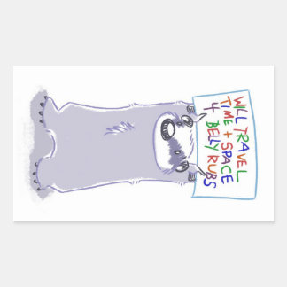 Rectangulaire Avoir Badger - Will Travel - Sticker