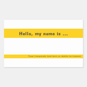 Rectangulaire Balise de grand nom / Sticker de Badge pour l'év