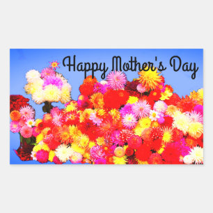 Rectangulaire Bonne fête des mères Diverses Dahlias #2-3 Sticker