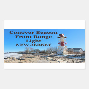 Rectangulaire Conover Beacon Feu de portée avant, Sticker NJ