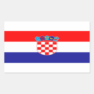 Rectangulaire Croatie* Indicateur Sticker /Hrvatska zastava nalj
