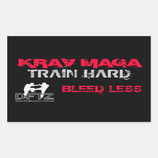RECTANGULAIRE DFTZ STICKER KRAV MAGA