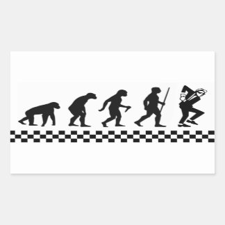 Rectangulaire Évolution du Ska Sticker