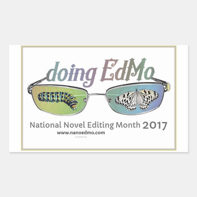 Rectangulaire faire EdMo sticker (Devant)