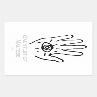 Rectangulaire Gauntlet de Sticker Maltais.