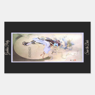 Rectangulaire La déesse de la lune Chang'e Sticker