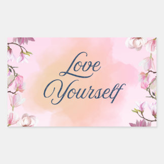 Rectangulaire Love Yourself Aesthetic Sticker