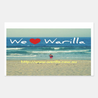 Rectangulaire Nous aimons Sticker Warilla