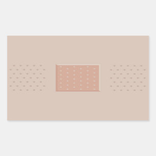 Rectangulaire Plaque de pansement Médicale - Sticker Rectangle