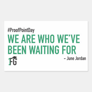 Rectangulaire #ProofPointDay Sticker de juin Jordanie