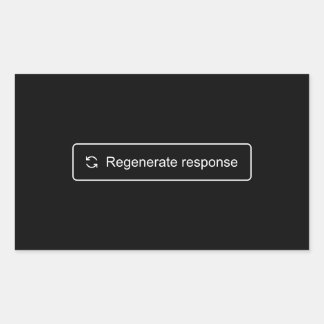 Rectangulaire Régénérer le sticker de réponse