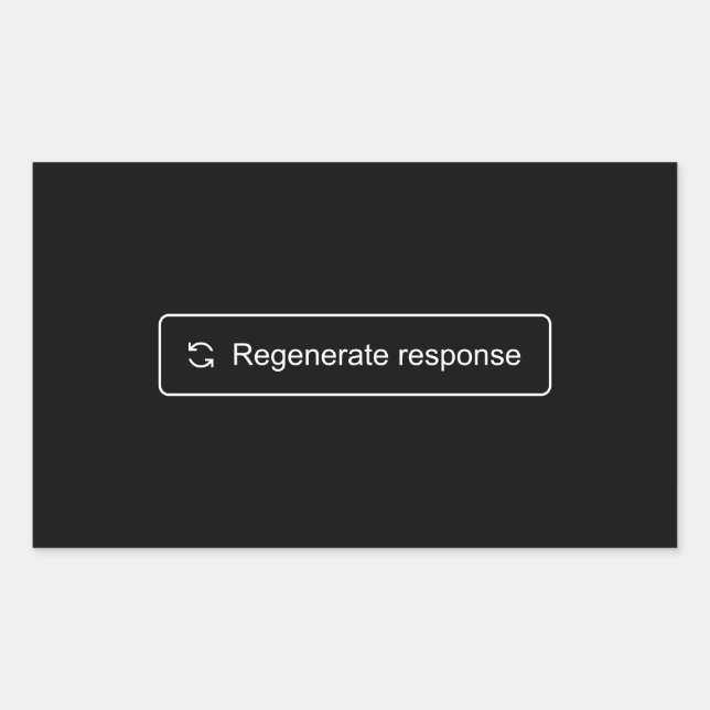 Rectangulaire Régénérer le sticker de réponse (Devant)