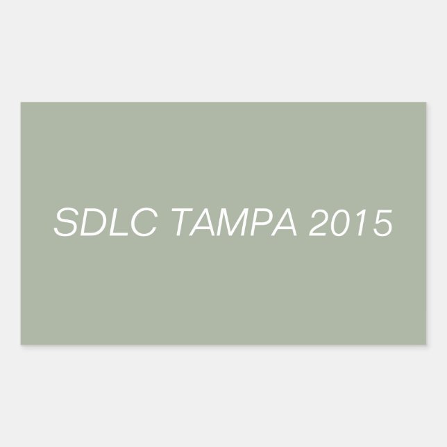 RECTANGULAIRE SDLC TAMPA 2015 STICKER (Devant)