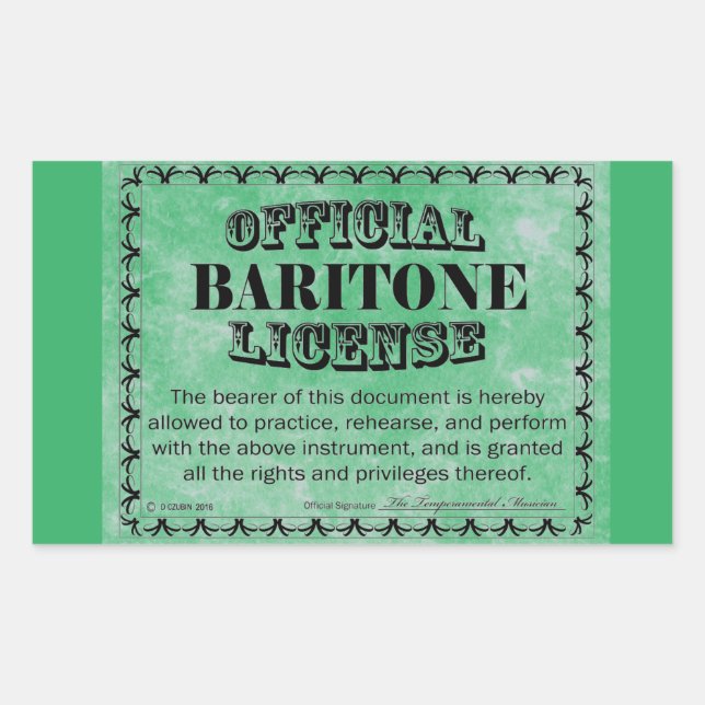 Rectangulaire Sticker (Devant)