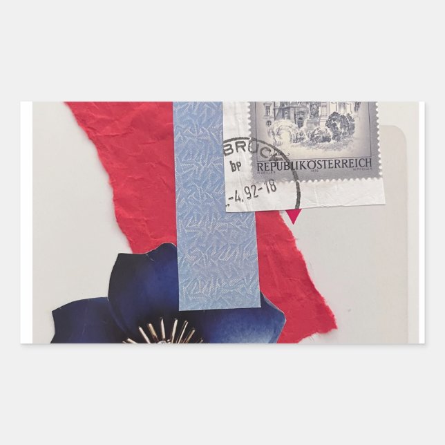 Rectangulaire Sticker (Devant)