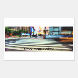 Rectangulaire Sticker Abstrait de la rue NYC